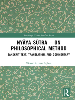 cover image of Nyāya Sūtra – on Philosophical Method